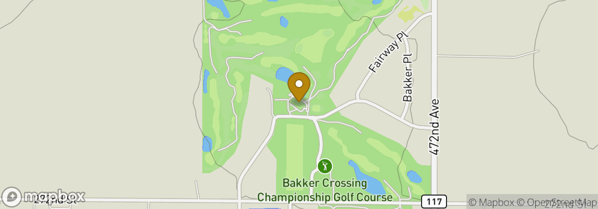 Map location: Bakker Crossing Golf Course