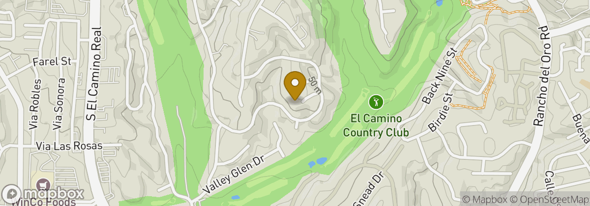 Map location: El Camino Country Club