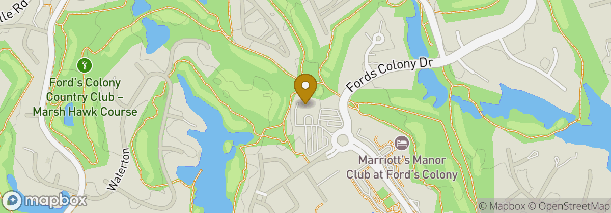 Map location: Ford's Colony Country Club