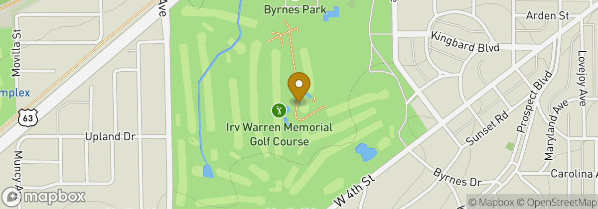 Map location: Irv Warren Memorial Golf Course