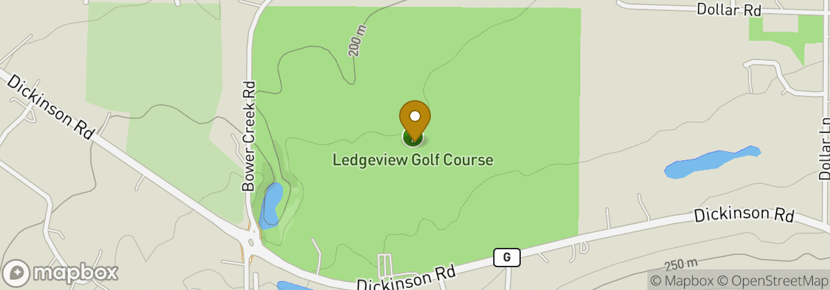 Map location: Ledgeview Golf Course