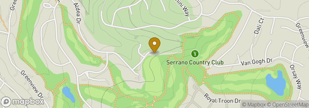 Map location: Serrano Country Club