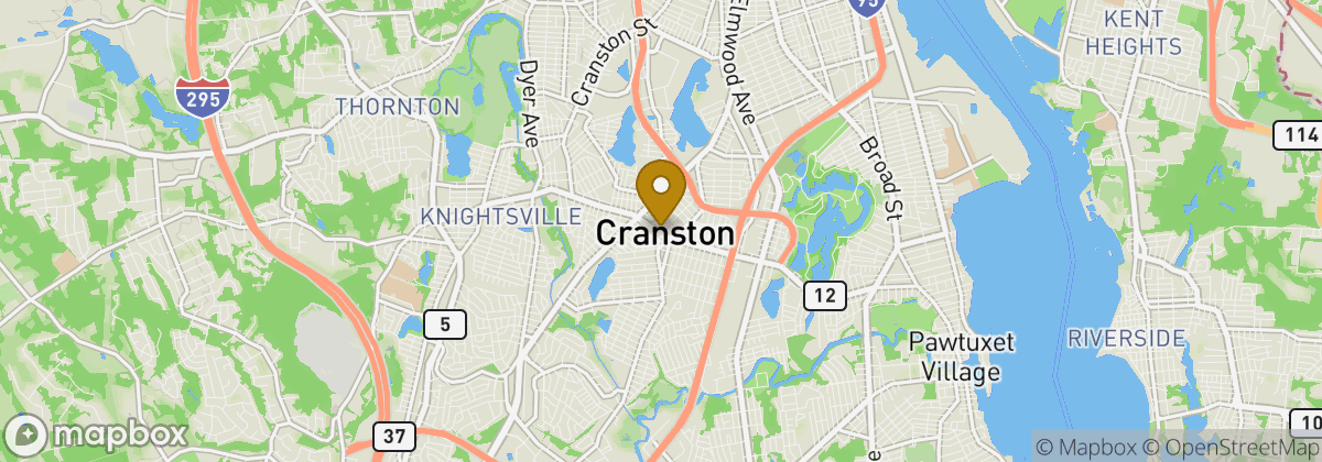 Map location: Cranston