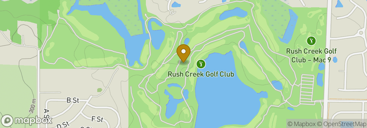 Map location: Rush Creek Golf Course