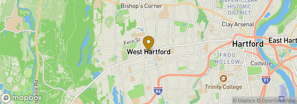 Map location: West Hartford