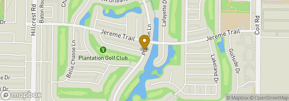 Map location: Plantation Golf Course
