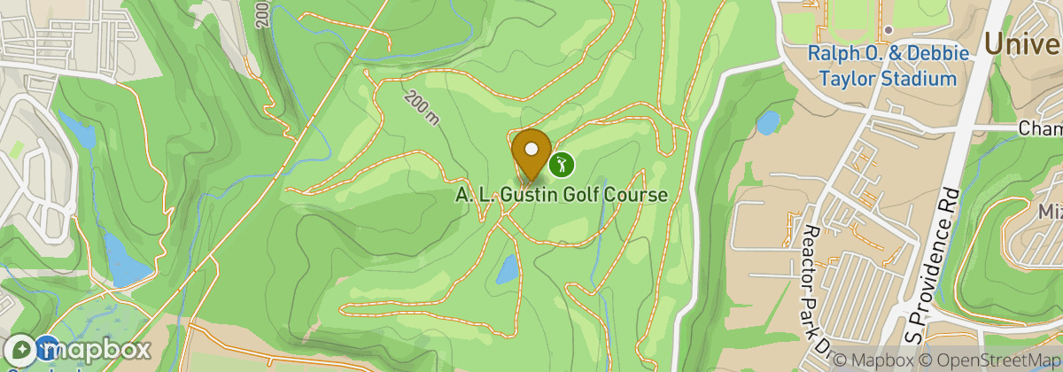 Map location: A. L. Gustin Golf Course