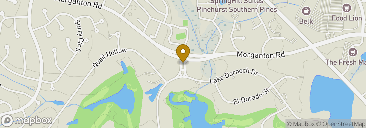 Map location: The Country Club of North Carolina