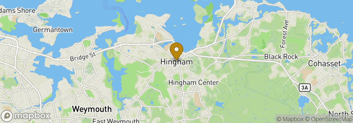 Map location: Hingham