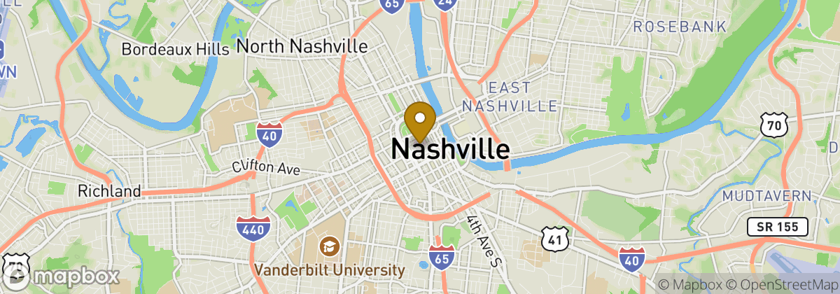 Map location: Nashville