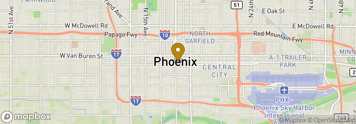 Map location: Phoenix