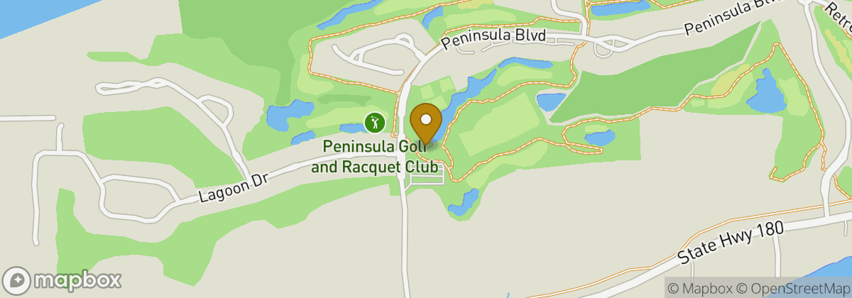 Map location: Peninsula Golf & Racquet Club