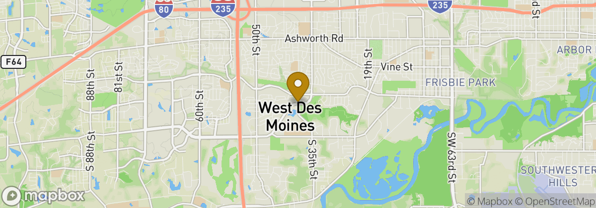 Map location: West Des Moines