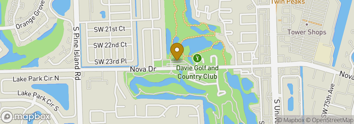 Map location: Davie Golf Club
