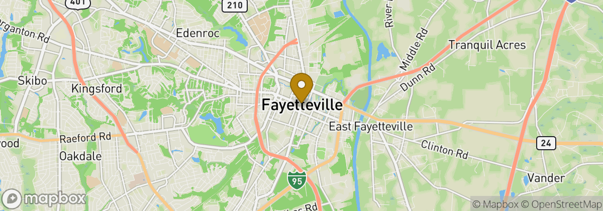Map location: Fayetteville