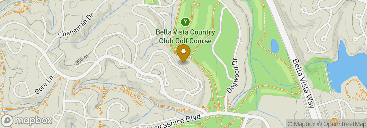 Map location: Bella Vista Country Club Golf Course and Clubhouse