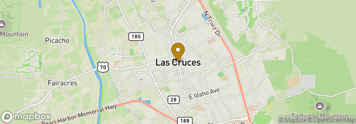 Map location: Las Cruces