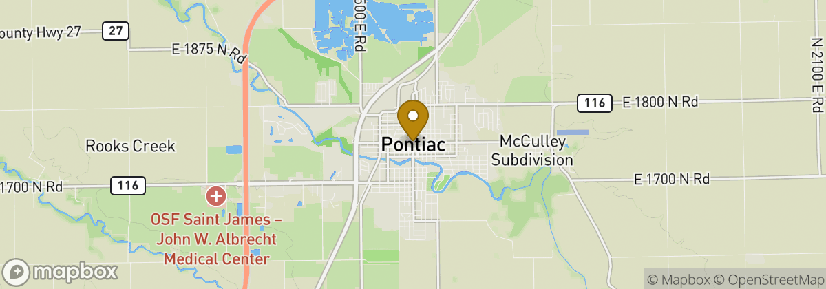 Map location: Pontiac