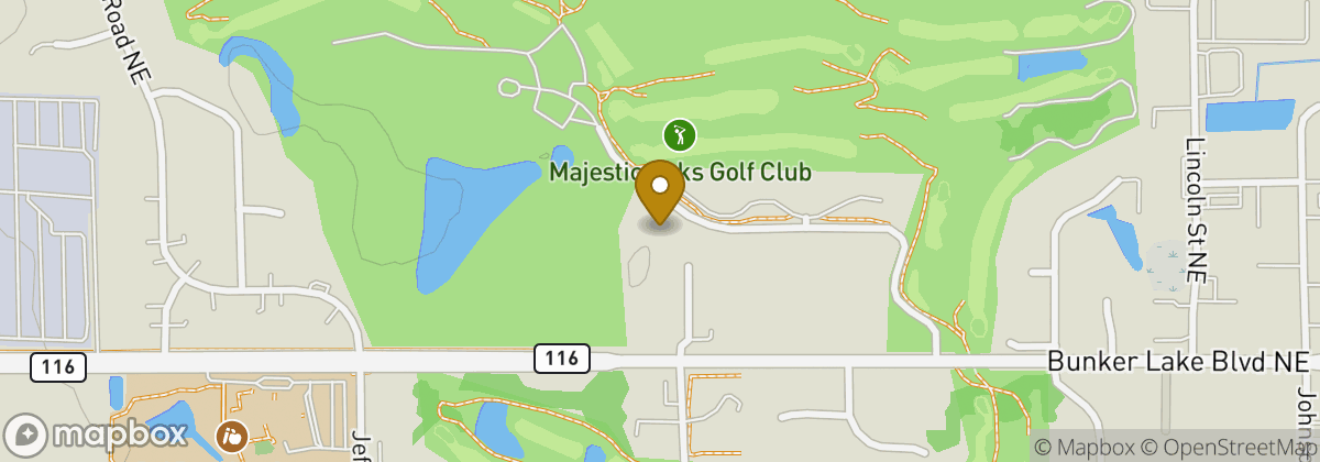 Map location: Majestic Oaks Golf Club