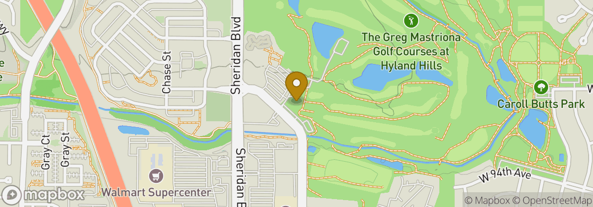 Map location: Hyland Hills Golf Course