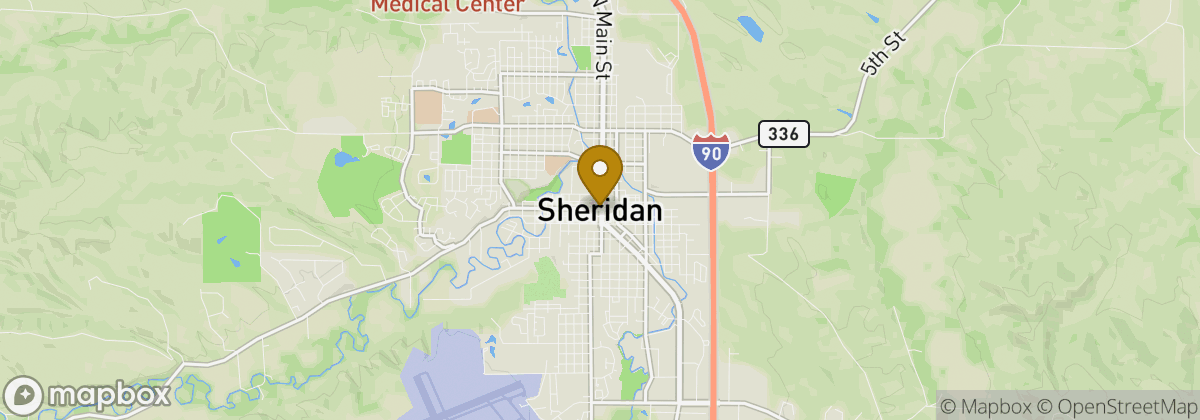 Map location: Sheridan