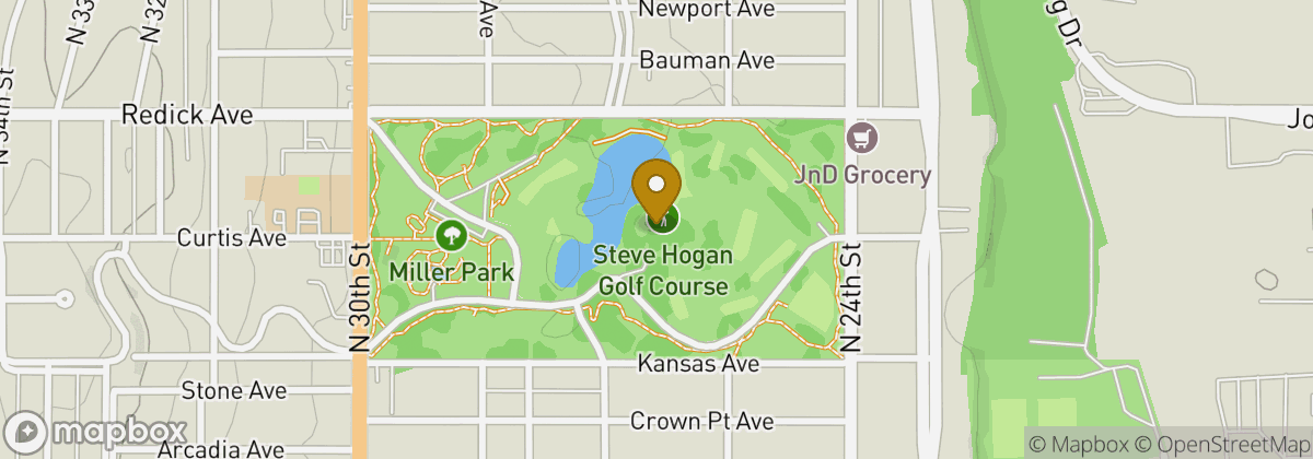 Map location: Steve Hogan Golf Course