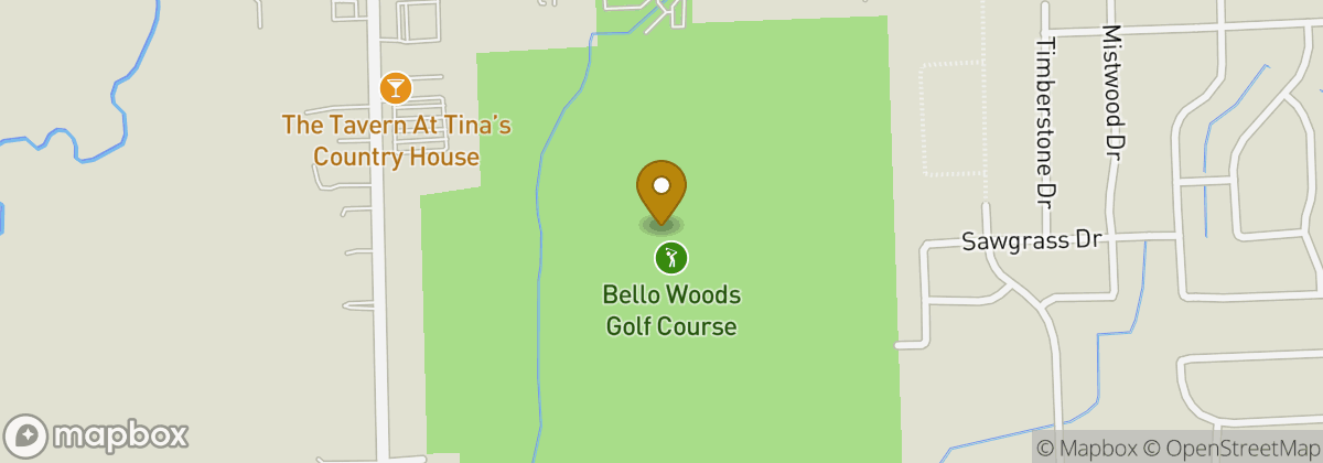 Map location: Bello Woods Golf Course