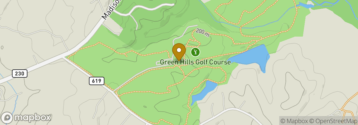 Map location: Greene Hills Country Club