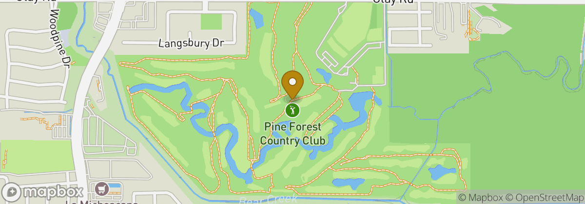 Map location: Pine Forest Country Club