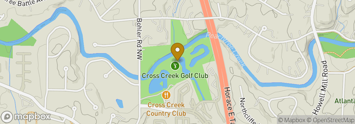 Map location: Cross Creek Golf Club