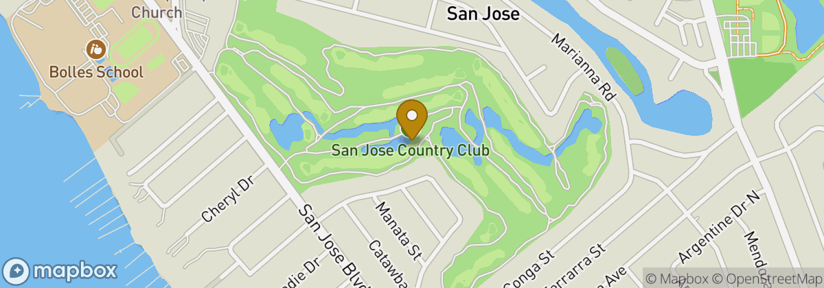 Map location: San Jose Country Club