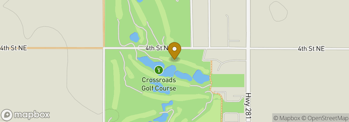 Map location: Crossroads Golf Course