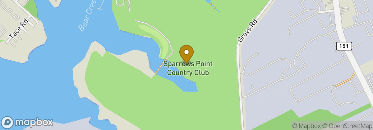 Map location: Sparrows Point Country Club