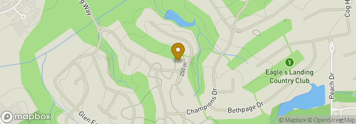 Map location: Eagles Landing Country Club