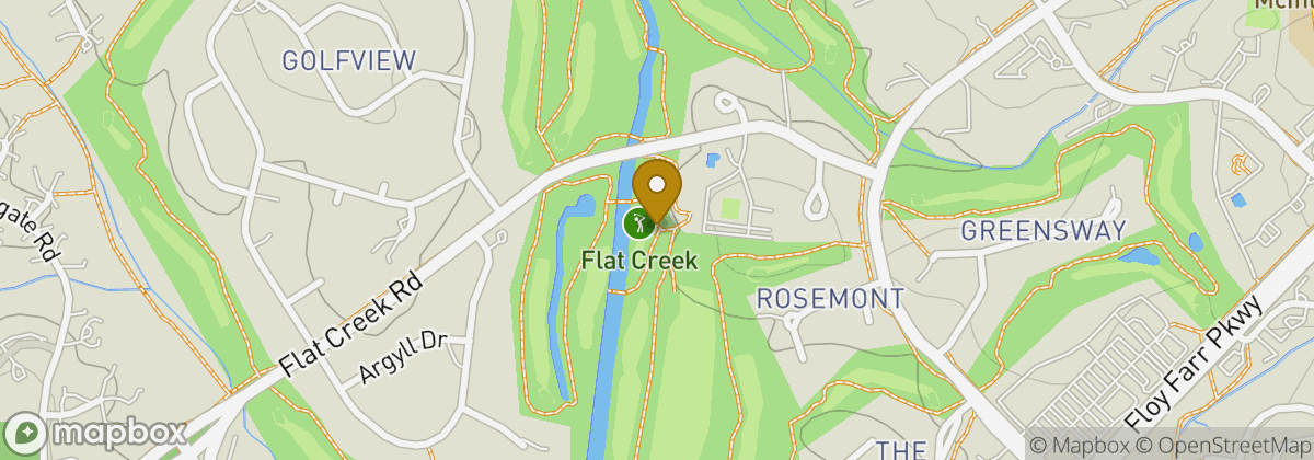 Map location: Flat Creek Country Club