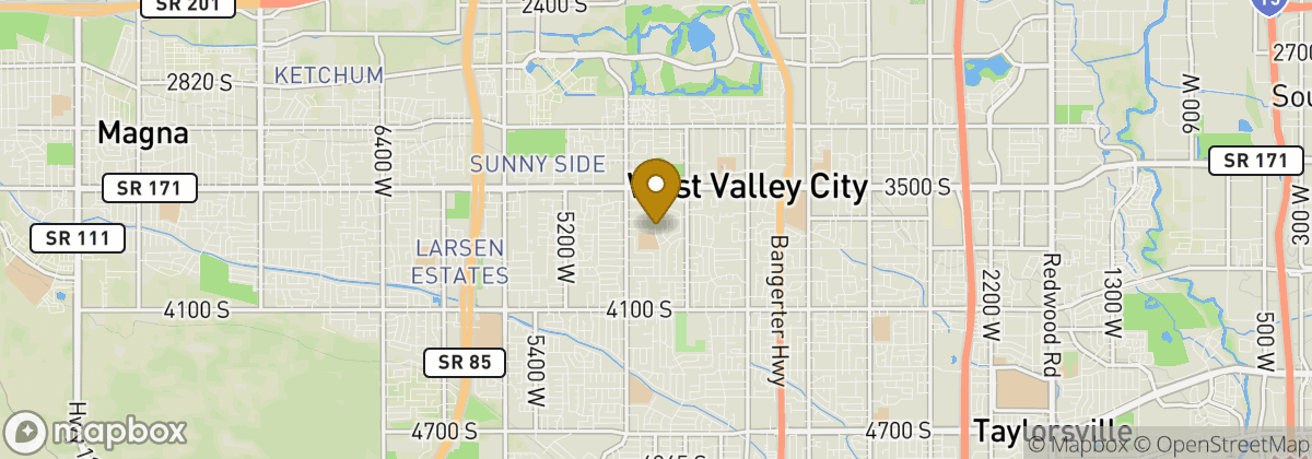 Map location: West Valley City