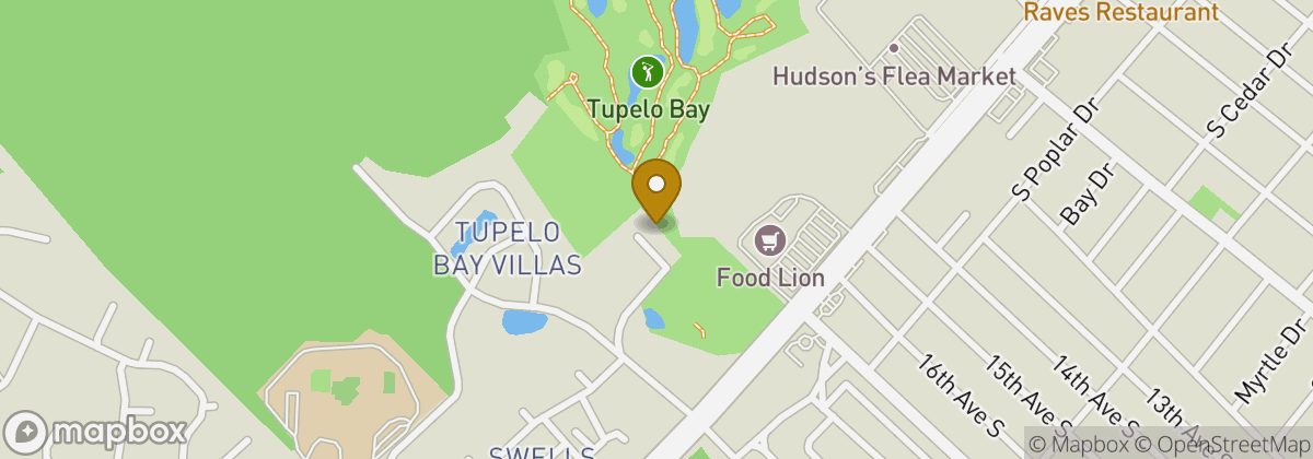 Map location: Tupelo Bay Golf Center