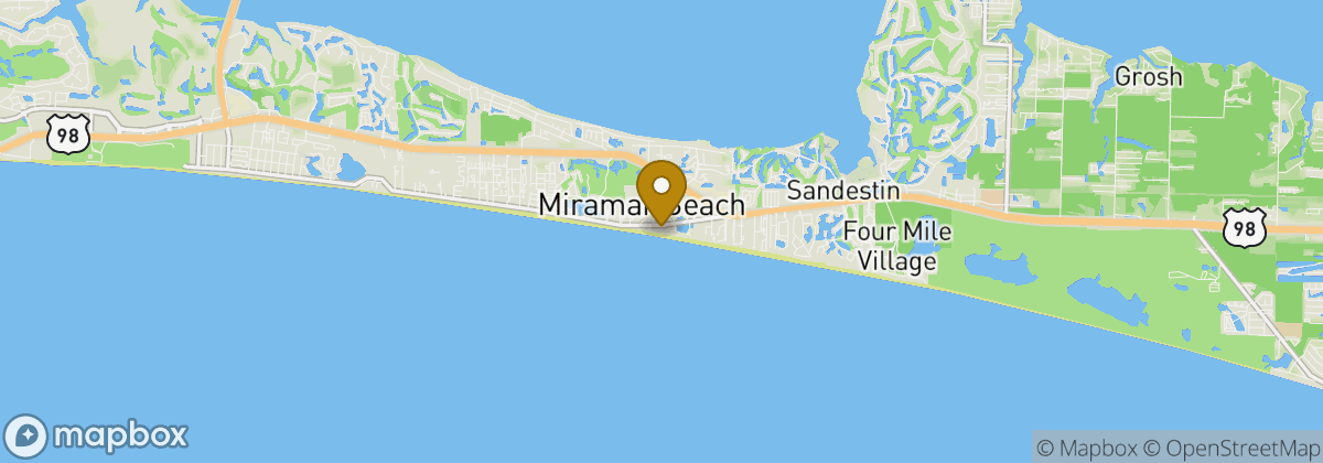 Map location: Miramar Beach