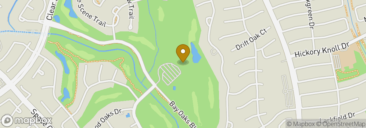 Map location: Bay Oaks Country Club