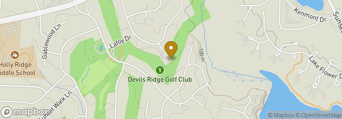 Map location: Devils Ridge Golf Club