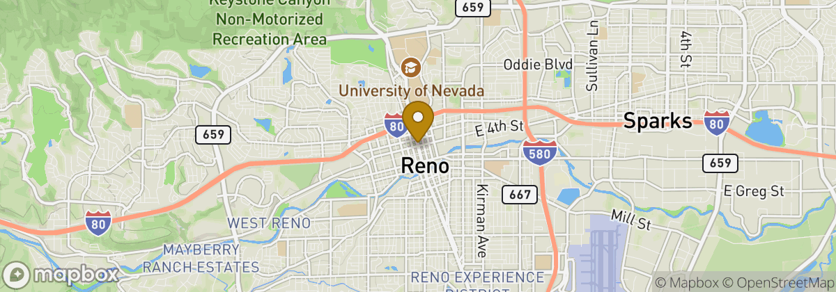 Map location: Reno