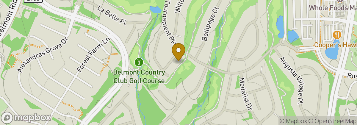 Map location: Belmont Country Club