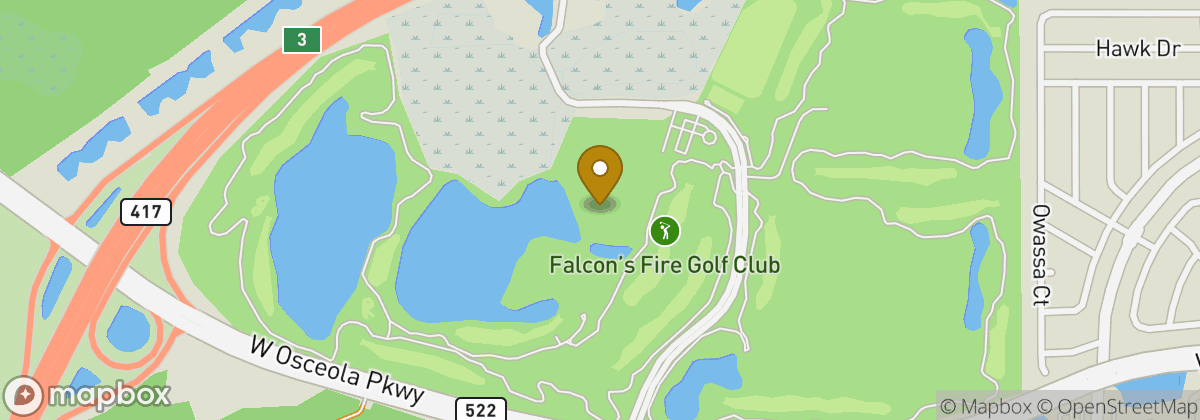 Map location: Falcon's Fire Golf Club