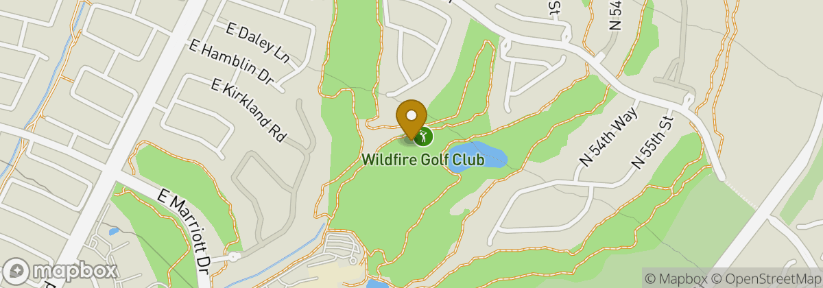 Map location: Wildfire Golf Club