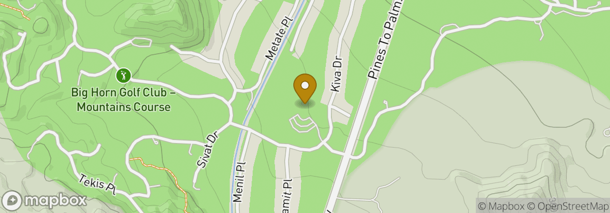 Map location: Bighorn Golf Club