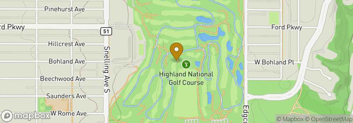Map location: Highland National Golf Course