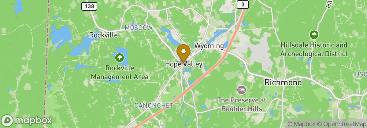 Map location: Hope Valley