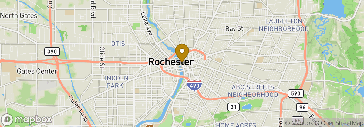Map location: Rochester