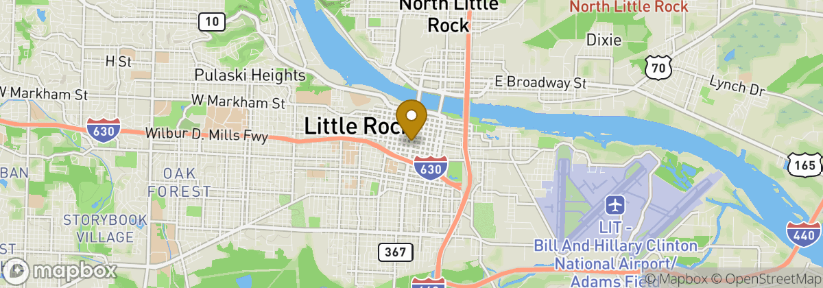 Map location: Little Rock