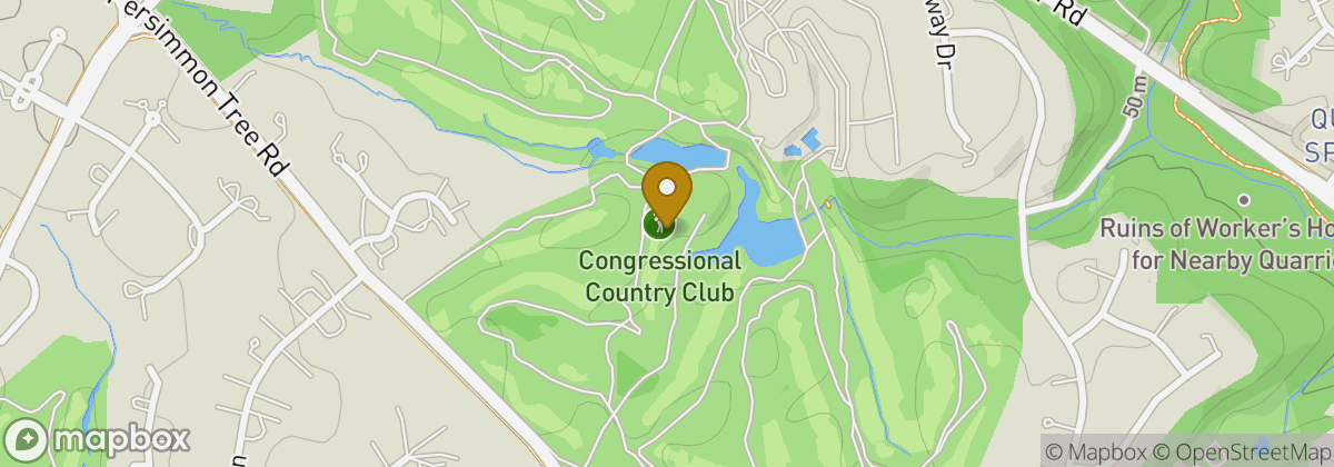 Map location: Congressional Country Club